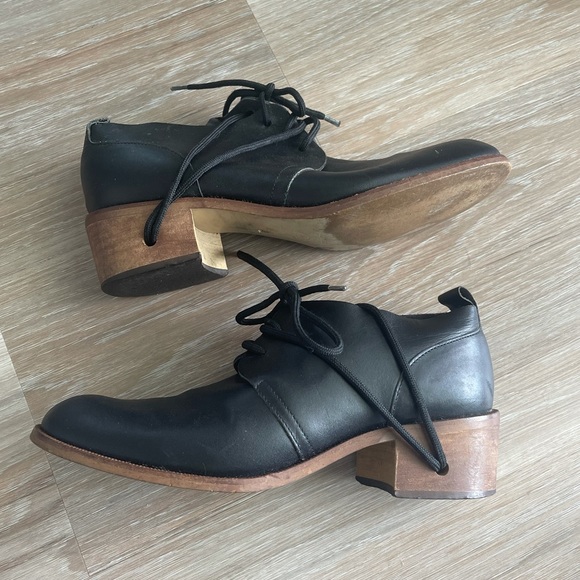 Vintage Michele Olivieri Block Heel Dress Shoes - Picture 1 of 7